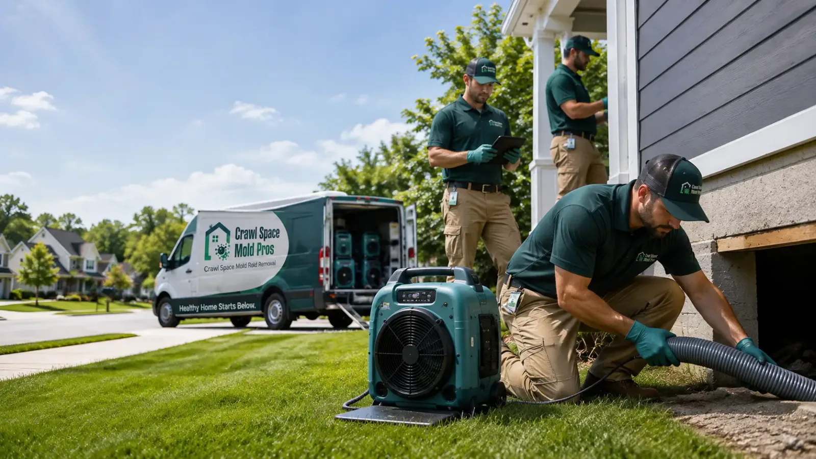 Crawl Space Mold Removal in Pearl City, HI